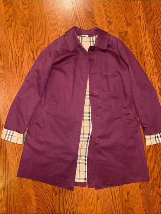 Burberry London Jackets & Blazers - Burberry Women's Maroon Trench Coat